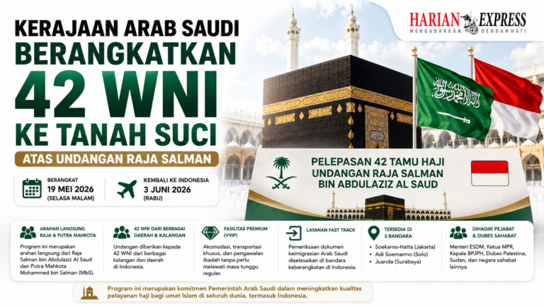 Arab Saudi Berangkatkan 42 WNI Haji Gratis Undangan Raja Salman