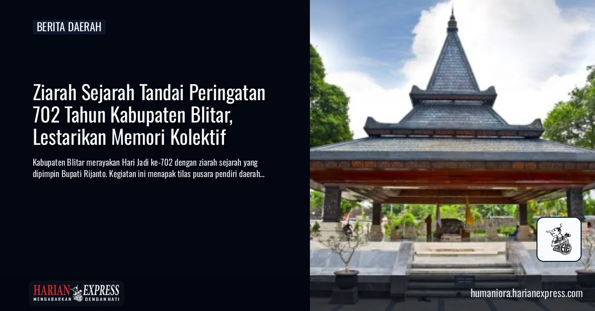 Ziarah Sejarah Tandai Peringatan 702 Tahun Kabupaten Blitar, Lestarikan Memori Kolektif