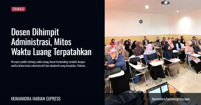 Dosen Dihimpit Administrasi, Mitos Waktu Luang Terpatahkan